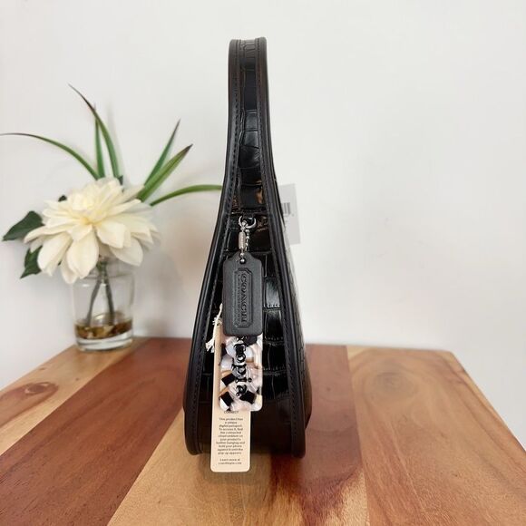 NWT Coach Ergo Bag In Croc Embossed Coachtopia Leather - Picture 2 of 7